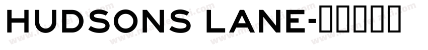 Hudsons lane字体转换
